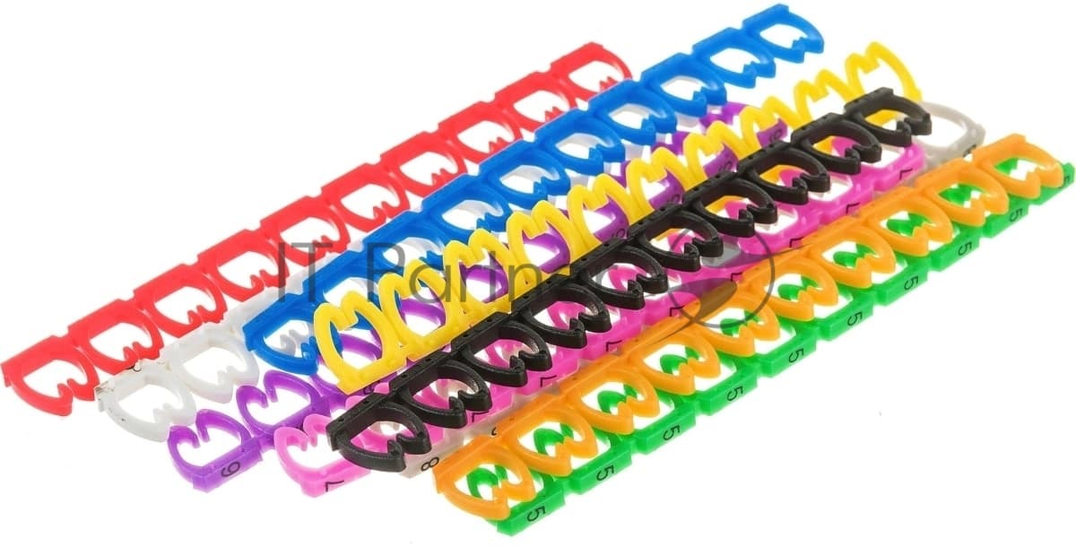 Кабельные маркеры Lanmaster LAN-MCC-NUM-SET-C6
