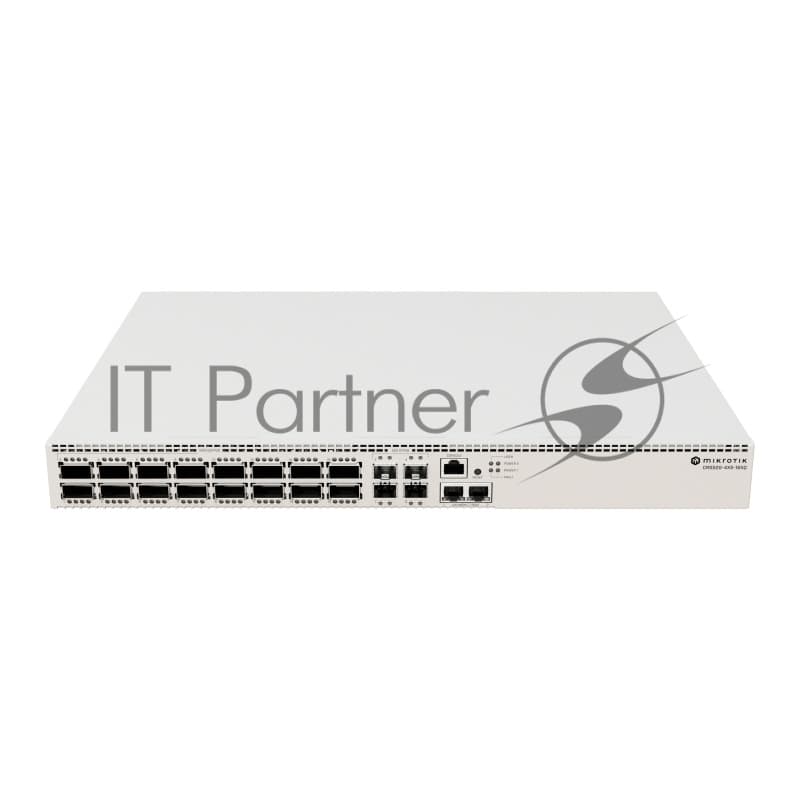 MikroTik CRS520-4XS-16XQ-RM Коммутатор, 2*RJ45 10Gbit, 4*SFP28 25Gbit, 16QSFP28 100Gbit, 4GB Ram, 4-core CPU, RouterOs L5