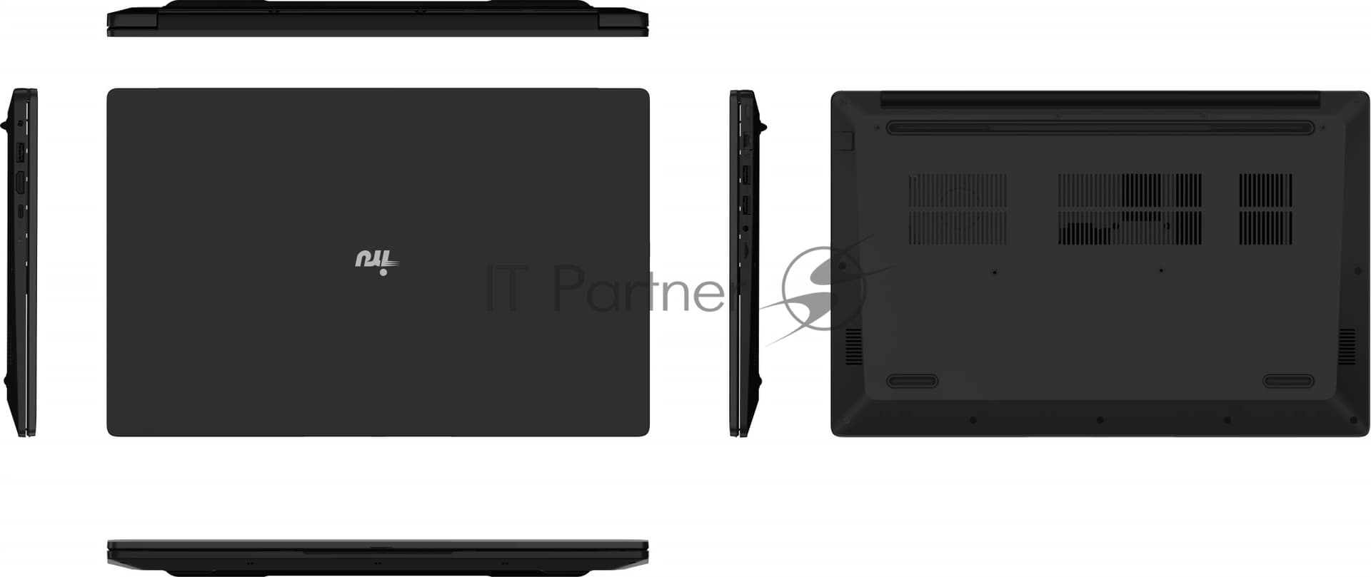 Ноутбук IRU Strato 15ALI Core i3 1215U 8Gb SSD256Gb Intel UHD Graphics 15.6" IPS FHD (1920x1080) FreeDOS black WiFi BT Cam 6000mAh