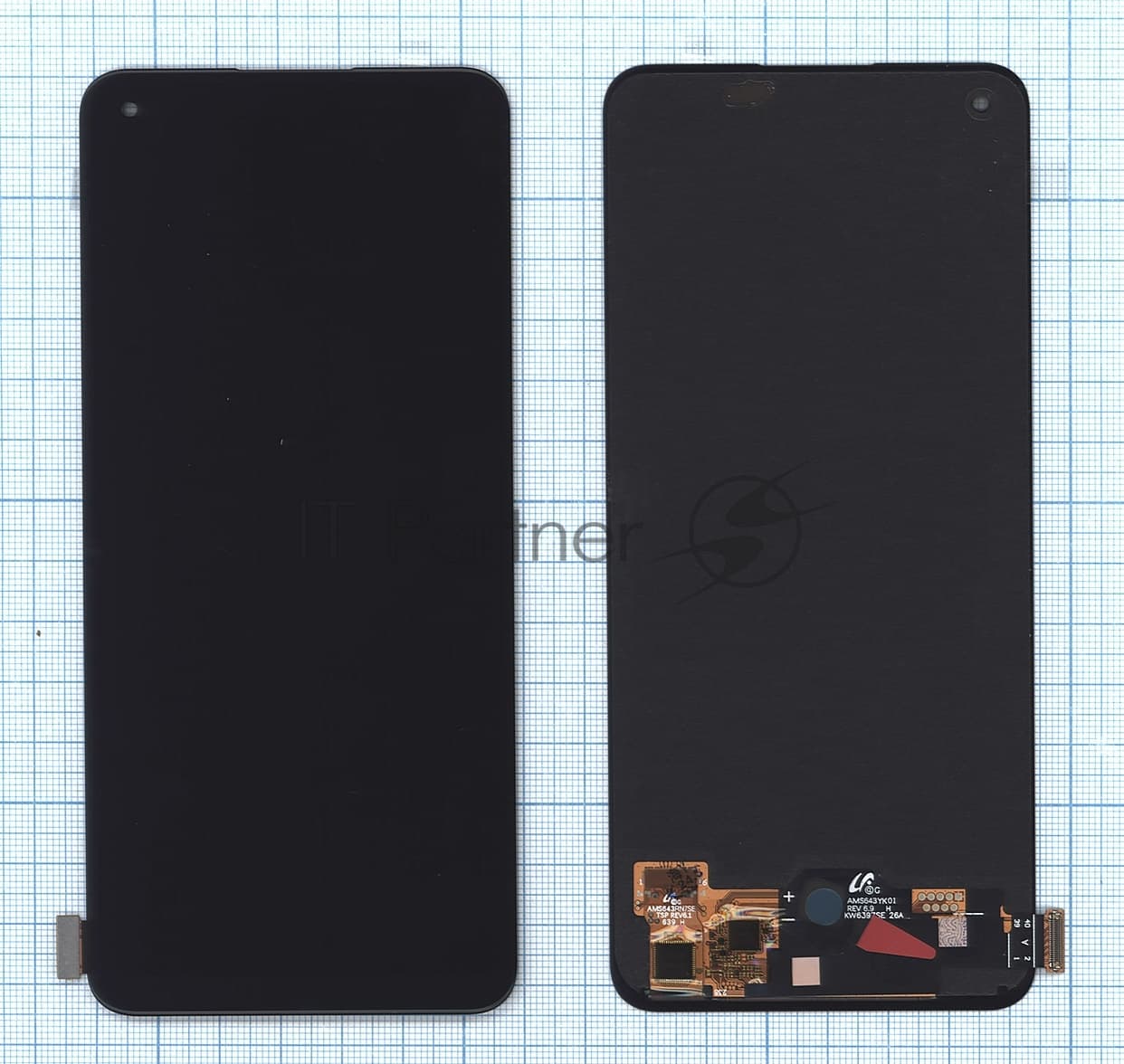 Дисплей (модуль) для Realme 10 в сборе с тачскрином (OLED) черный