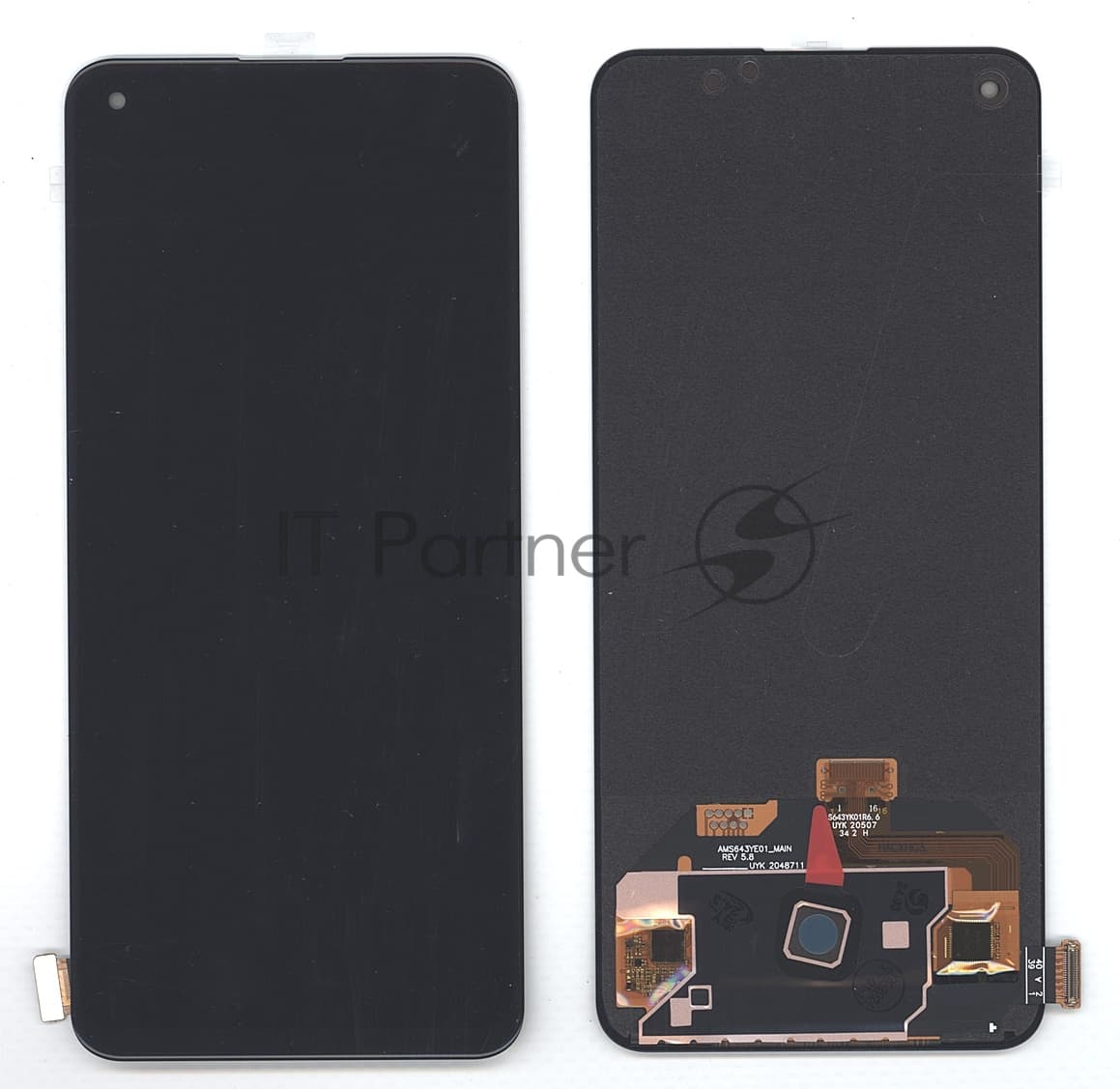 Дисплей для OnePlus Nord 2T в сборе с тачскрином OLED черный