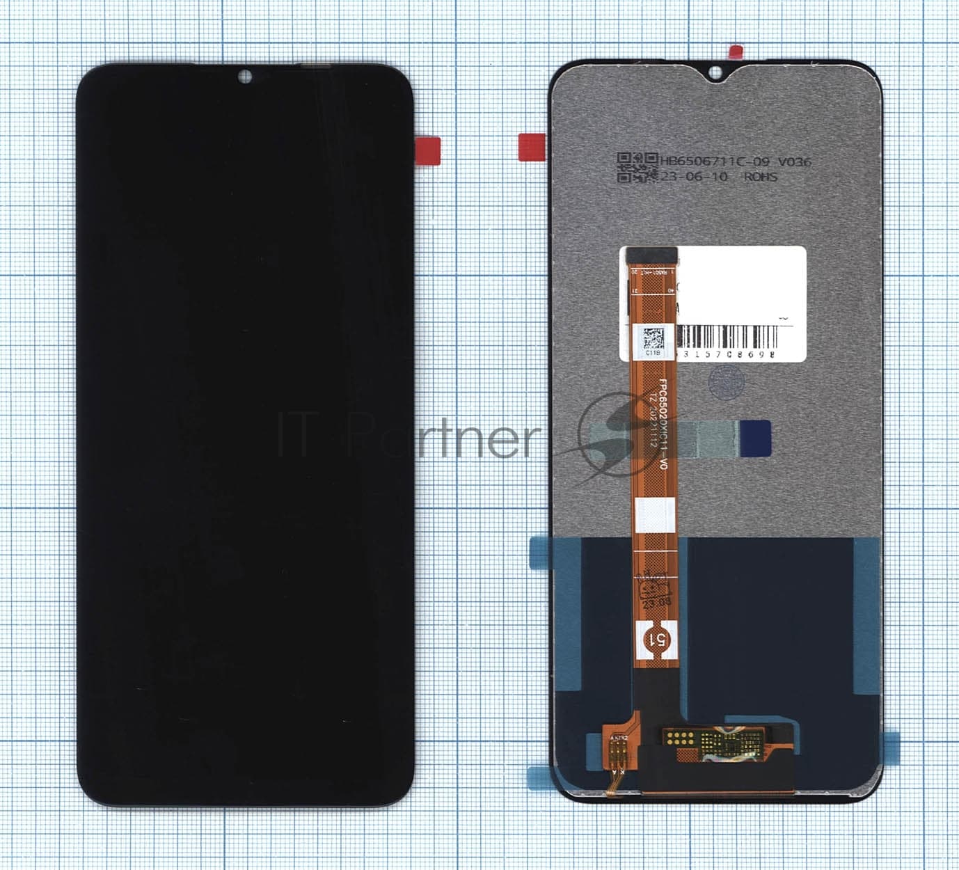Дисплей (модуль) для Realme C11 в сборе с тачскрином (tft) черный