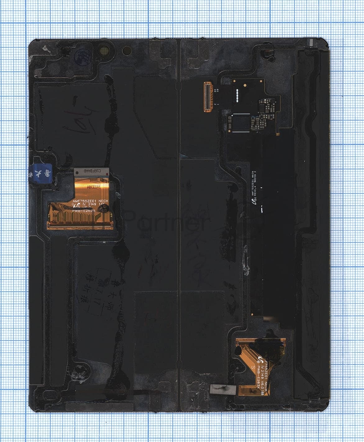 Дисплей для Samsung SM-F926B Galaxy Z Fold3 в сборе с тачскрином (внутренний) черный
