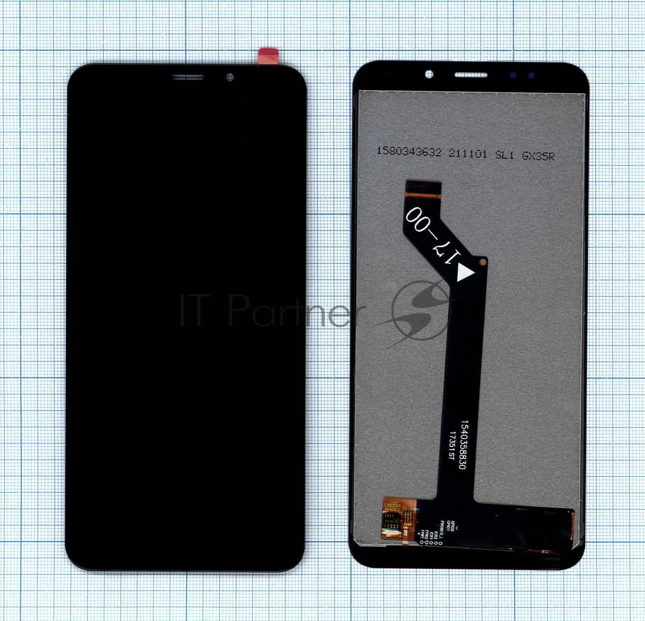 Дисплей для Xiaomi Redmi 5 Plus (Small size) черный