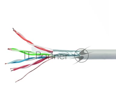 Кабель Cablexpert FPC-6057-4-CU, FTP indoor 4x2x0.57, медный, кат.6, однож., 305м, coil, серый