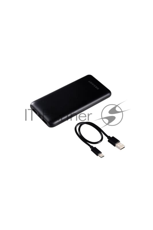 Портативный аккумулятор Rexant Power Bank (аккумуляторная батарея) 10000 mAh с Quick Charge и Power Delivery, черное