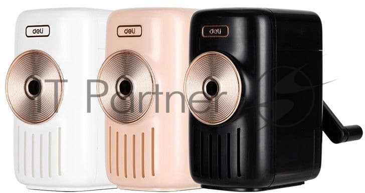 Точилка для карандашей механическая Deli E71165A 1 отверстие пластик ассорти