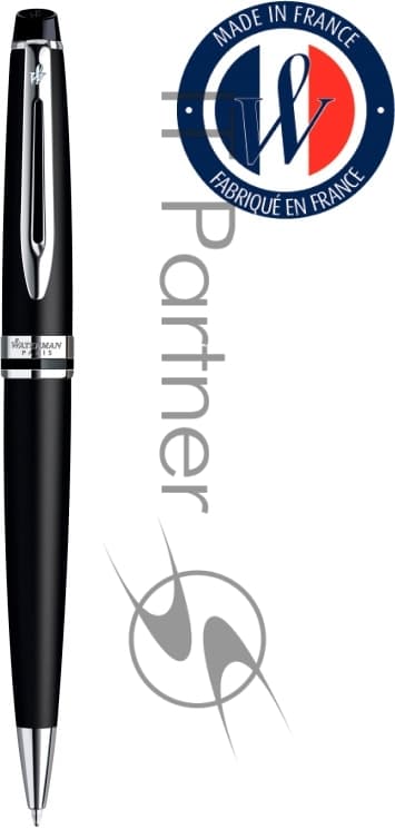 Ручка шариковая Waterman Expert 3 (CWS0951900) Muted Black CT M, синие чернила, подарочная коробка