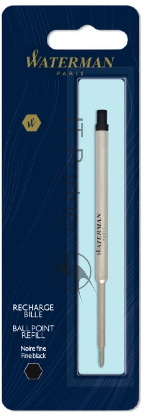 Стержень шариковый Waterman Standard Maxima (CW1964017) F 0.8мм, черные чернила, блистер