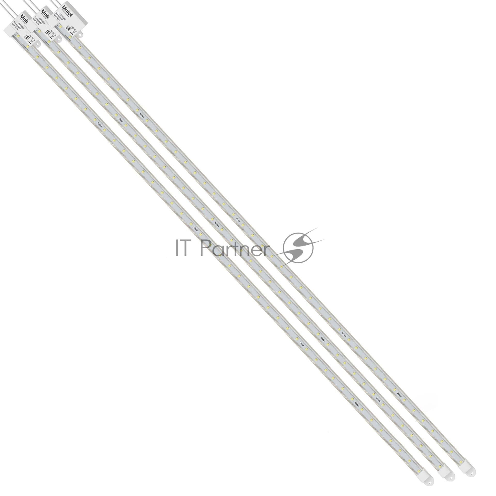 Светильник для растений светодиодный Uniel линейный ULY-P91-20W/SPFR/K IP65 AC220V CLEAR KIT03 1200мм. Спектр для фотосинтеза. В составе набора из 3-х штук.