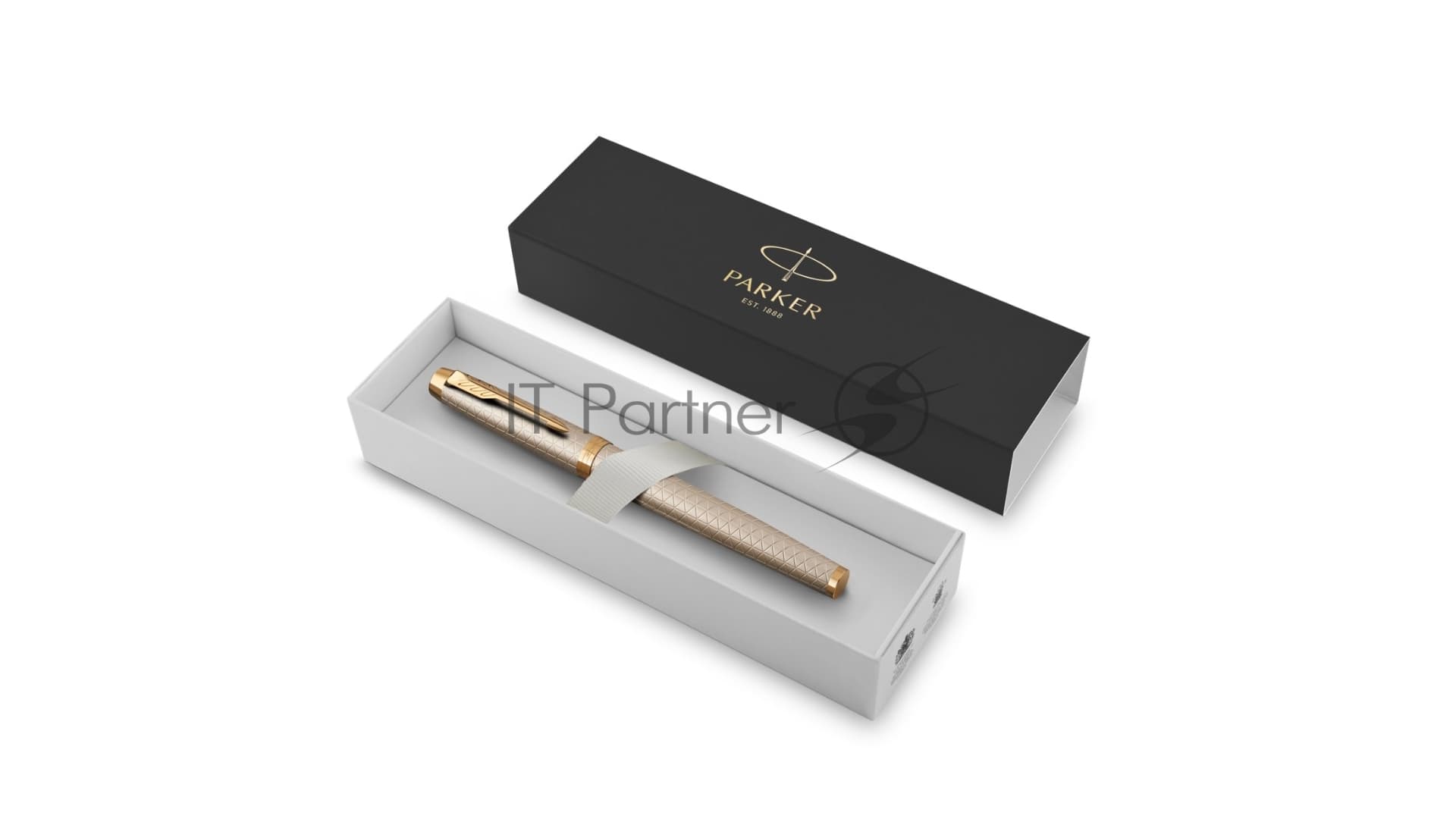 Ручка перьевая Parker IM Premium F323 (CW1931684) Grey GT, F, сталь нержавеющая, подарочная коробка