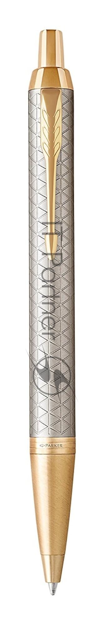 Ручка шариковая Parker IM Premium K323 (CW1931687) Grey GT, M, синие чернила, подарочная коробка