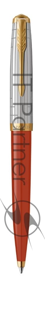 Ручка шариковая Parker 51 Premium (CW2169073) Red Rage GT, M, черные чернила, подарочная коробка