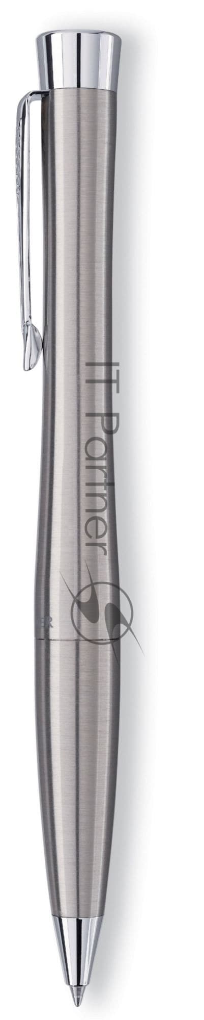 Ручка шариковая Parker Urban Core K314 (CW2143641) Metro Metallic CT, M, синие чернила, подарочная коробка