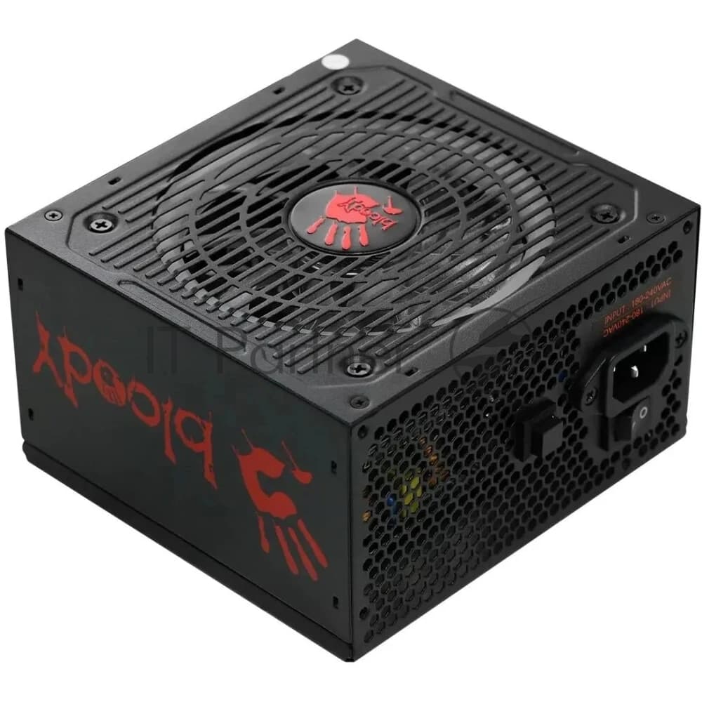 Блок питания Bloody BD-PS750G, 750Вт, 80 PLUS Gold, 120мм, модульный, черный