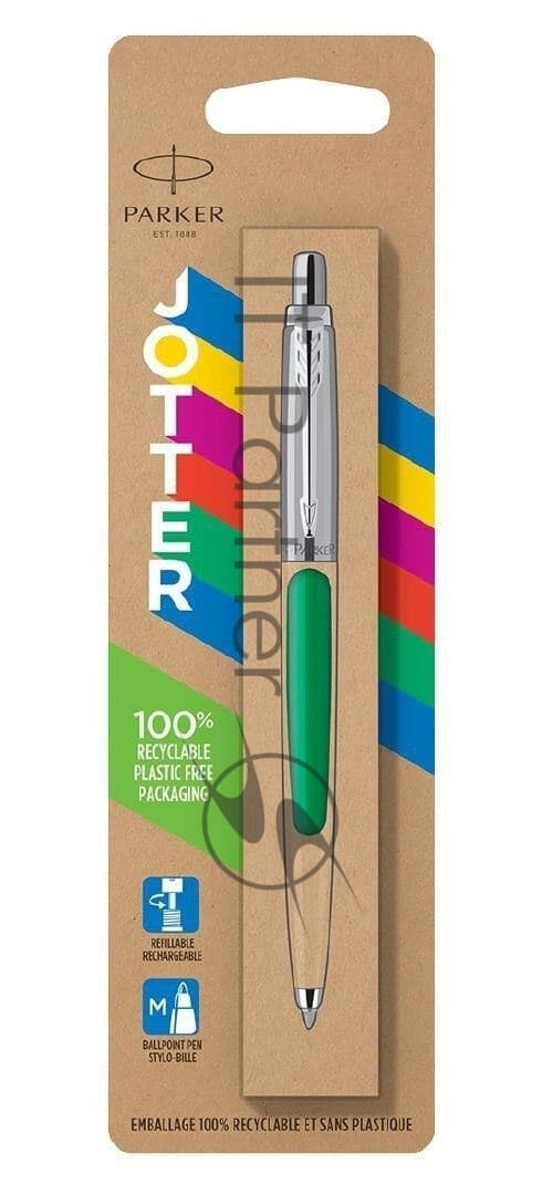 Ручка шариковая Parker Jotter Originals (CW2076058) Green CT, M, синие чернила, блистер
