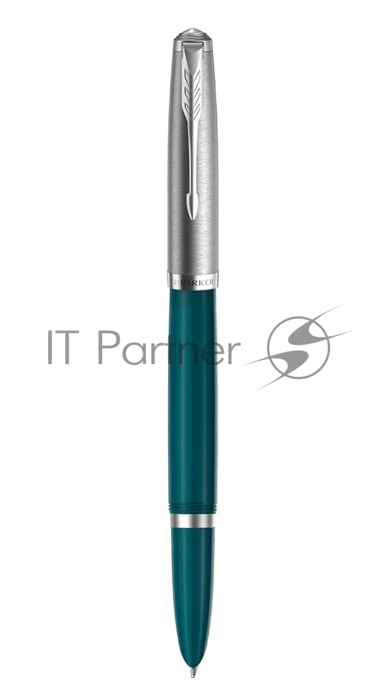 Ручка перьевая Parker 51 Core (CW2123506) Teal Blue CT, F, сталь нержавеющая, подарочная коробка