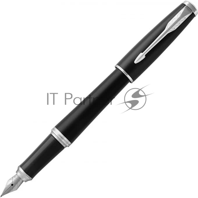 Ручка перьевая Parker Urban Core F309 (CW1931592) Muted Black CT F сталь нержавеющая подар.кор.