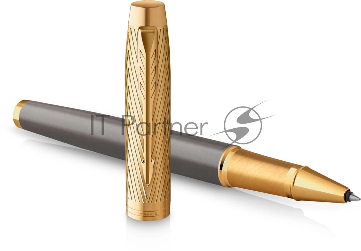 Ручка роллер Parker IM Premium Pioneers T329 (2200955) Arrow Grey GT F черн. черн. подар.кор.