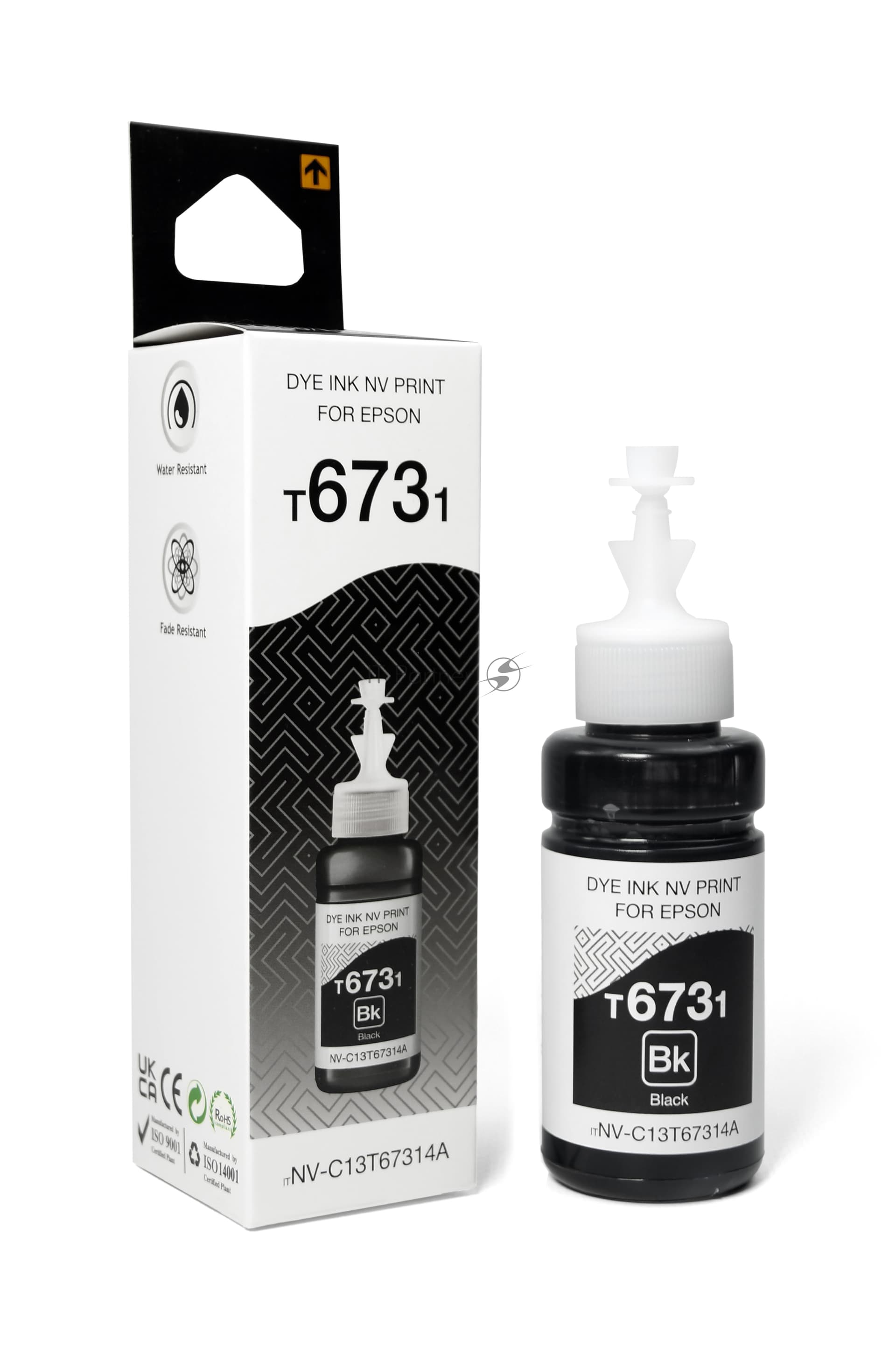 Чернила NVPrint T6731 (NV-C13T67314A) для аппаратов Epson (70 мл) черный (в коробке) совместимые