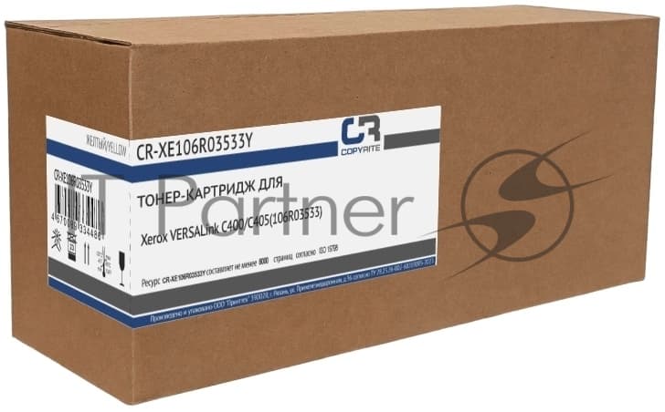 Картридж лазерный CopyRite CR-XE106R03533Y 106R03533 желтый (8000 стр.) для Xerox VERSALink C400/C405