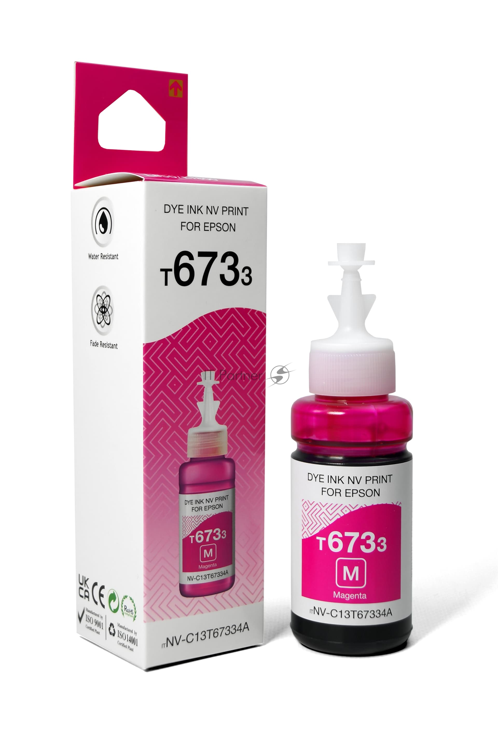 Чернила NVPrint T6733 (NV-C13T67334A) для аппаратов Epson (70 мл) Magenta (в коробке) совместимые