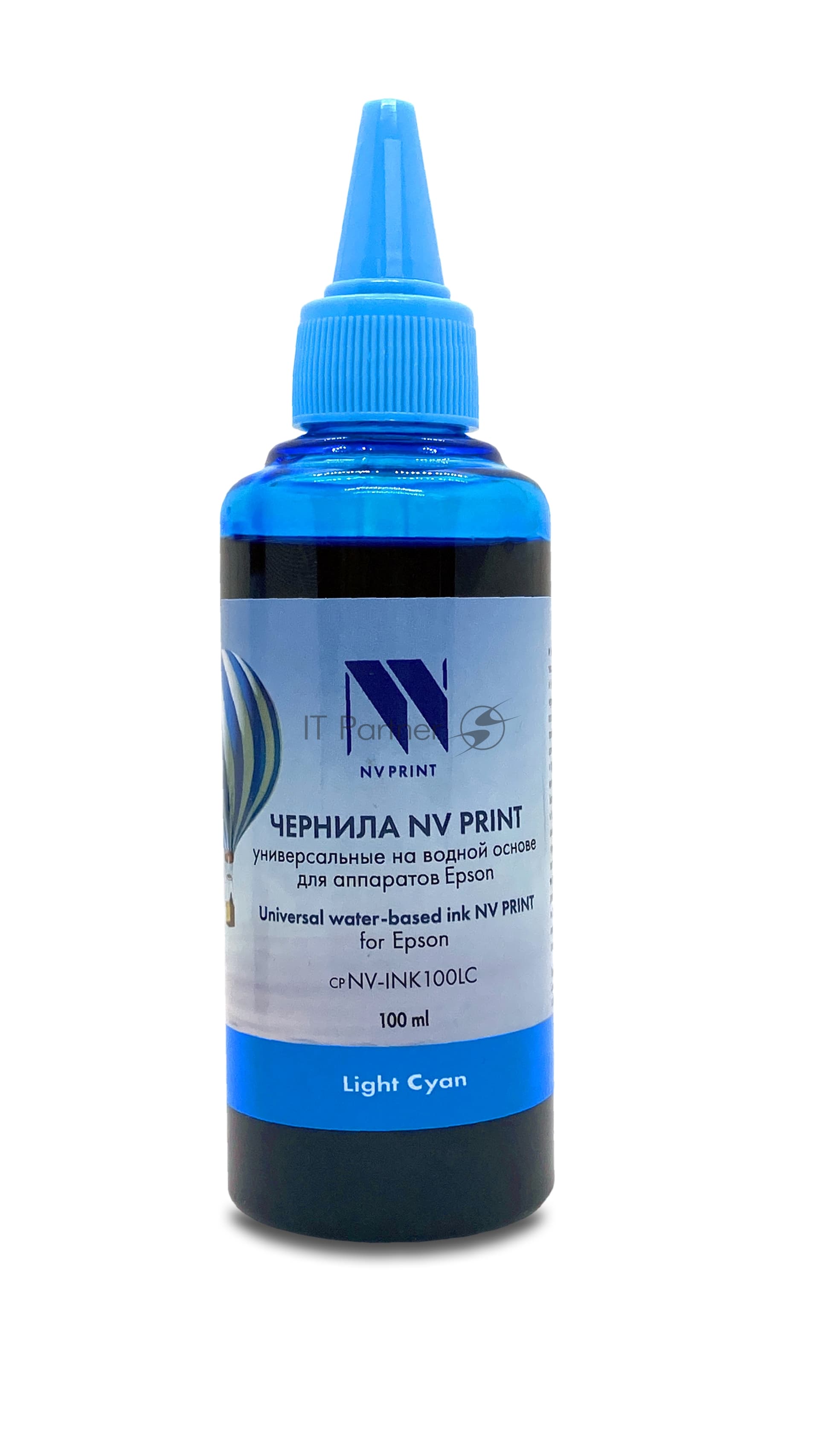 Чернила NV PRINT универсальные на водной основе для аппаратов Epson (100ml) Light Cyan