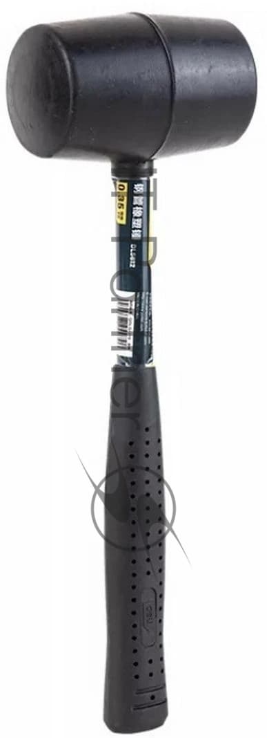 Резиновый молоток со стальной ручкой Deli DL5612 340 грамм, длина 260 мм