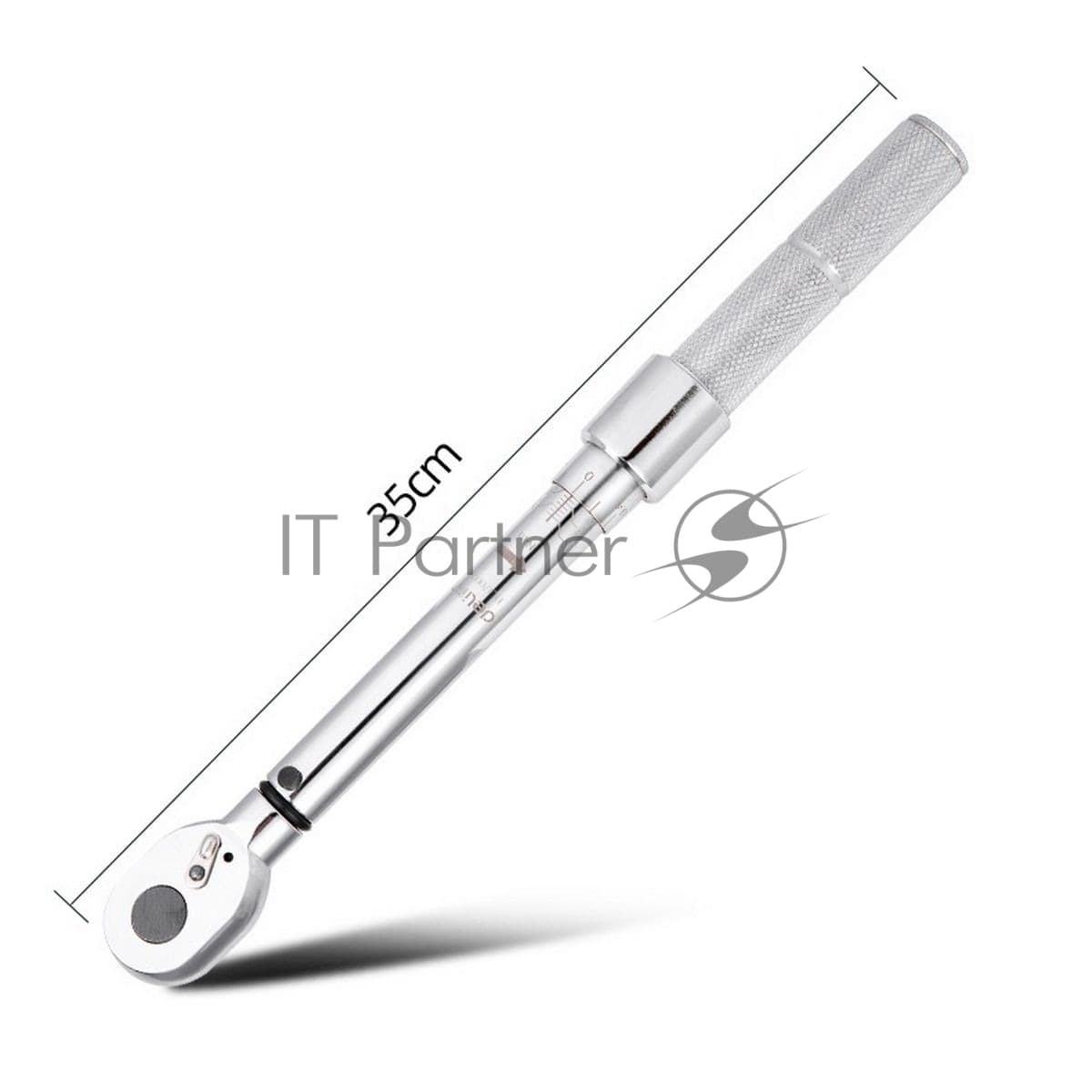 Динамометрический ключ предельный Deli DL170050 10-50Нм, 3/8", головка Cr-Mo, 72 зуба, точность +/- 3%, противоскользящая рукоятка, кейс