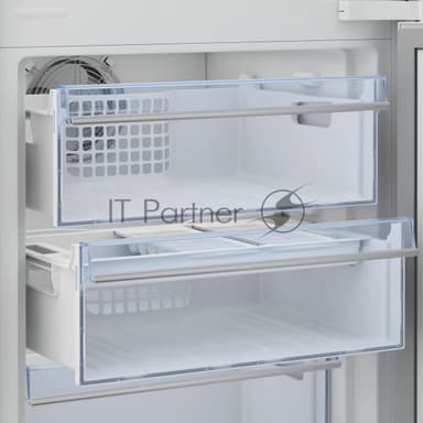 Встраиваемый холодильник Beko BCNA306E3S белый, 2 камеры, 215/69 л., морозилка снизу, No Frost