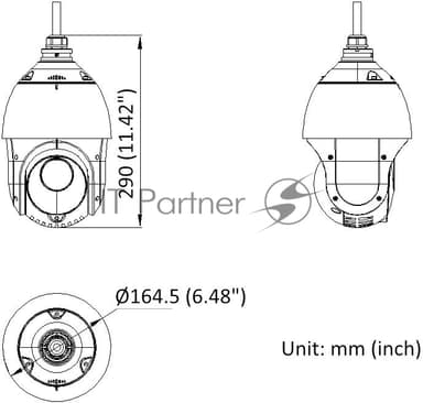 Камера видеонаблюдения IP HiWatch DS-I225(D) 4.8-120мм цв. корп.:белый