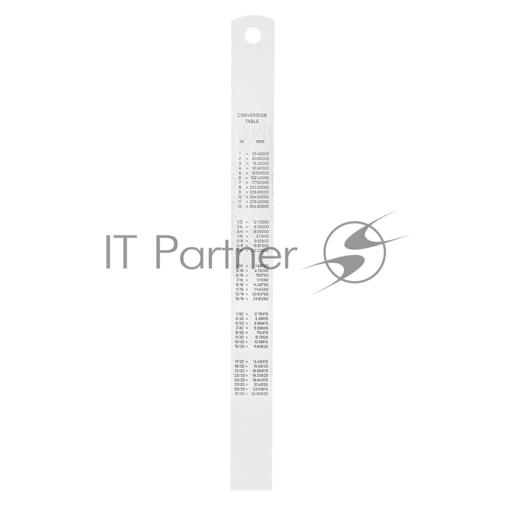 Линейка стальная Deli DL8015Y 150мм нержавеющая сталь