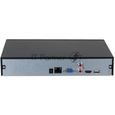Видеорегистратор 4-канальный IP Dahua 4K и H.265+, ИИ Входящий поток до 80 Мбит/с; сжатие: H.265+, H.265, H.264+, H.264, MJPEG; разрешение записи до 12Мп; накопители: 1 SATA III до 20Тбайт; воспроизвед