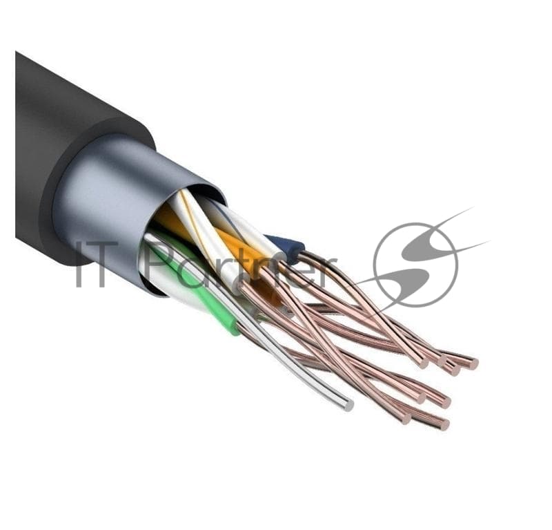 Кабель информационный Rexant 01-0146 кат.5E UTP 4 пары 24AWG PE внешний 305м черный