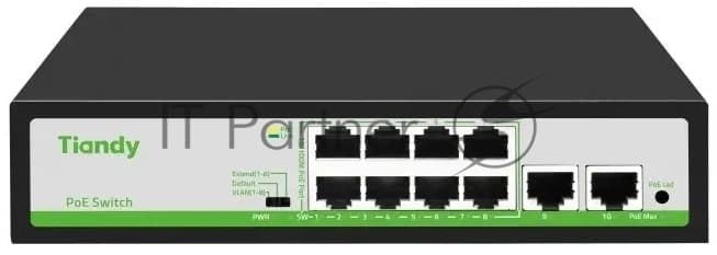 Tiandy TC-P3S010 H/0820/AT/90 Коммутатор PoE 8 портов 90Вт