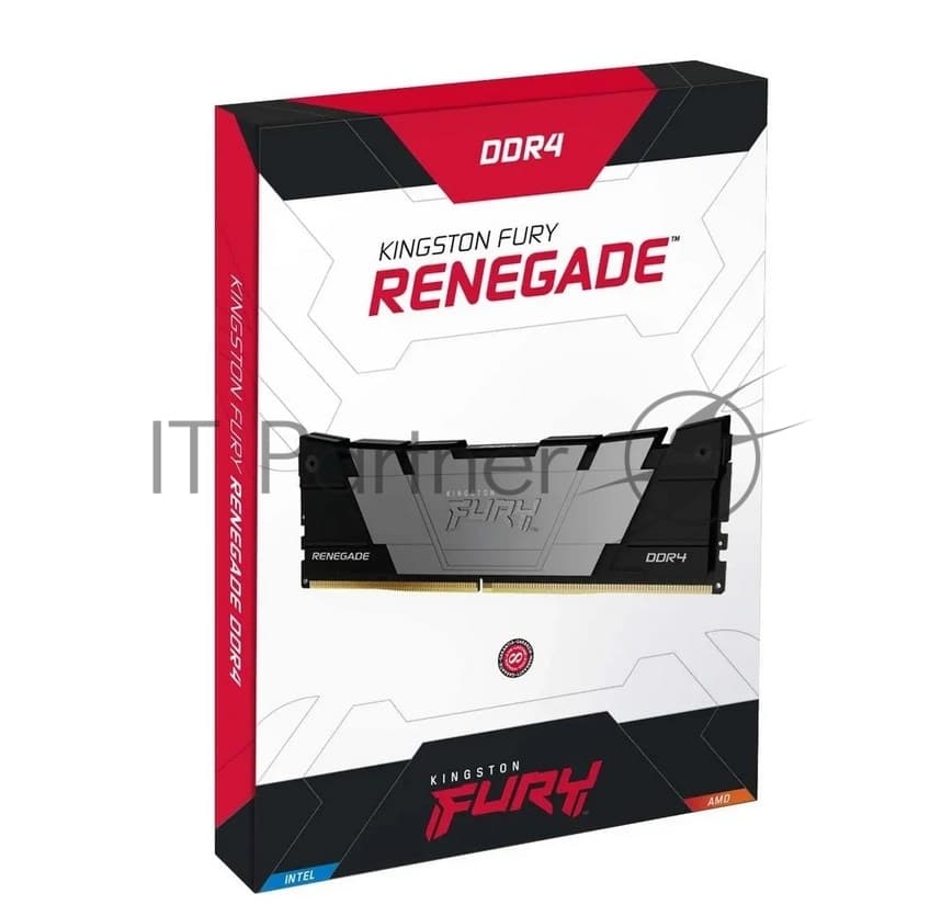 Память оперативная/ Kingston 8GB 3600MT/s DDR4 CL16 DIMM FURY Renegade Black