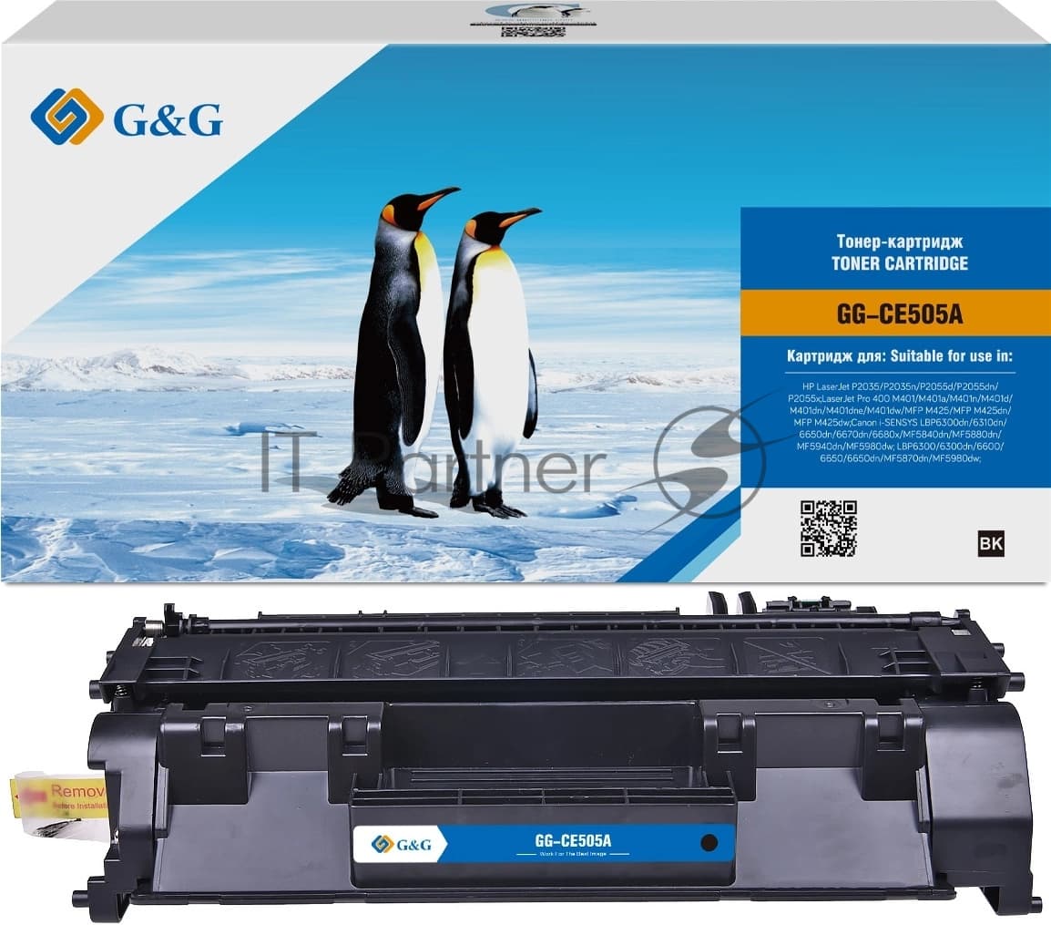 G&G Картридж лазерный GG-CE505A UNIVERSAL черный 2300 стр