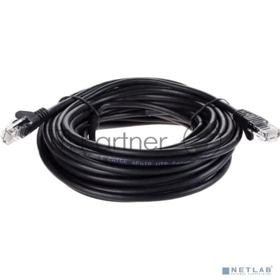 Патч-корд литой AOpen ANP511 10M BK UTP cat.5е 10м черный