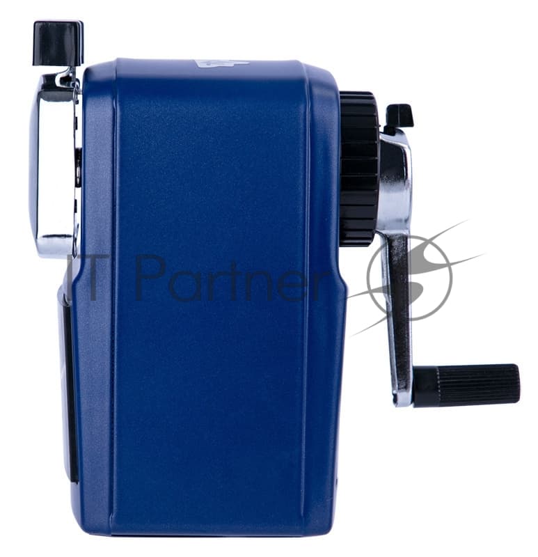 Точилка для карандашей механическая Deli 71156BLUE 1 отверстие металл синий