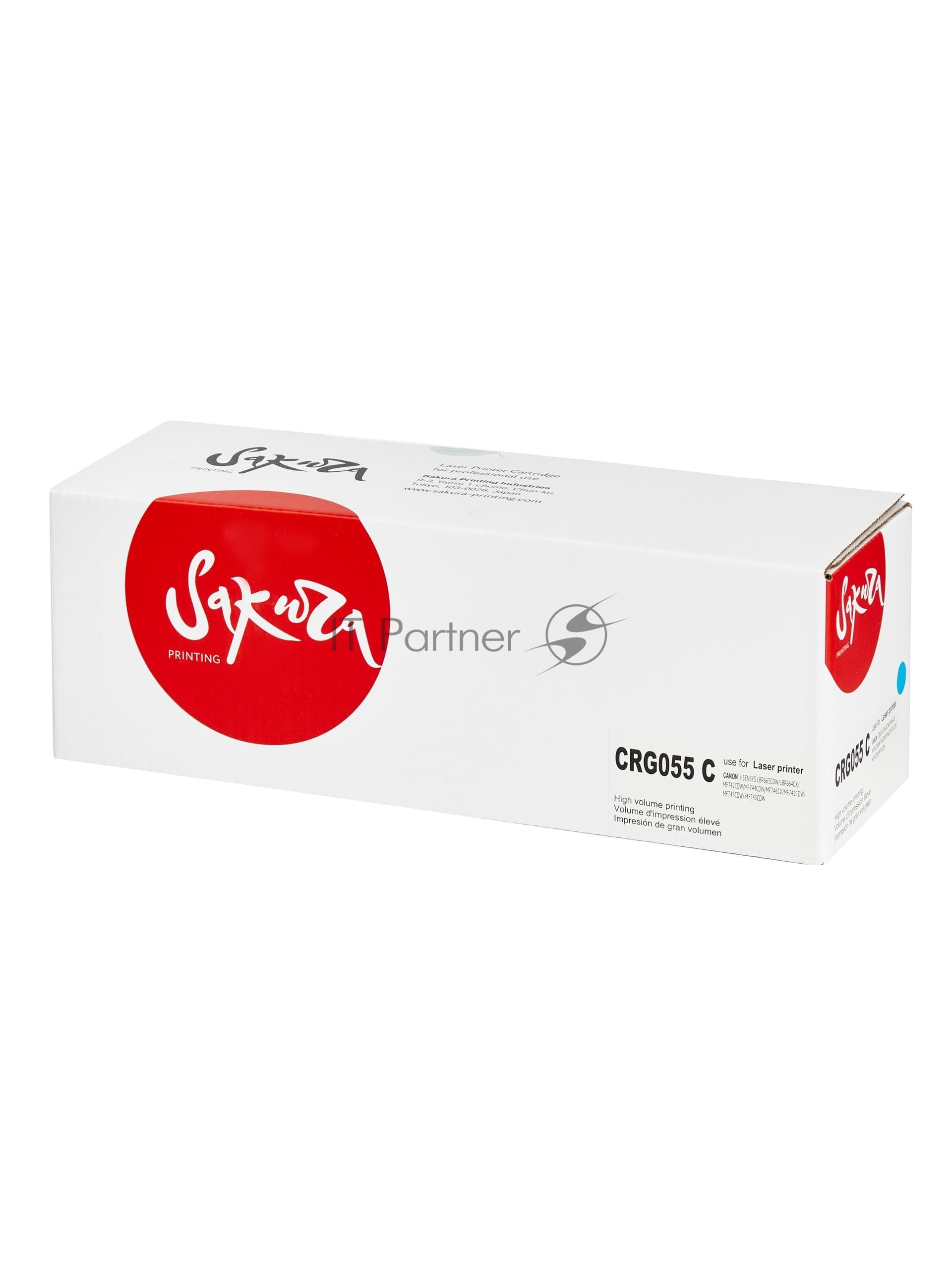 Картридж лазерный Sakura 055C (3015C002) для Canon LBP664Cx/LBP663Cdw/MF746Cx/MF744Cdw/MF742Cdw, голубой, 2100 к. (чип без счетчика копий)
