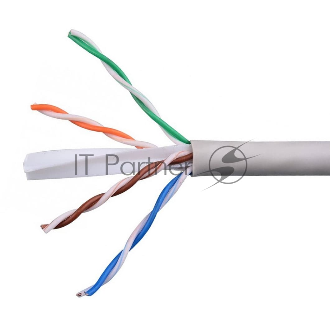 Кабель Cablexpert UPC-6055-4-CU/100, UTP indoor 4x2x0.55, медный, кат.6, однож., 100м, box, серый