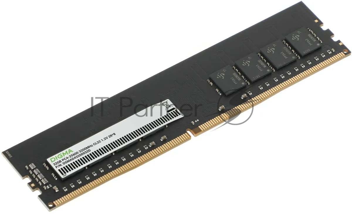 Оперативная память Digma, DDR4, 32GB (1x32GB), 3200MHz, CL22, DIMM