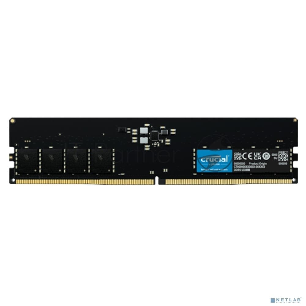 Модуль памяти Crucial 16GB DDR5 5600 UDIMM CT16G56C46U5 CL46, 1.1V