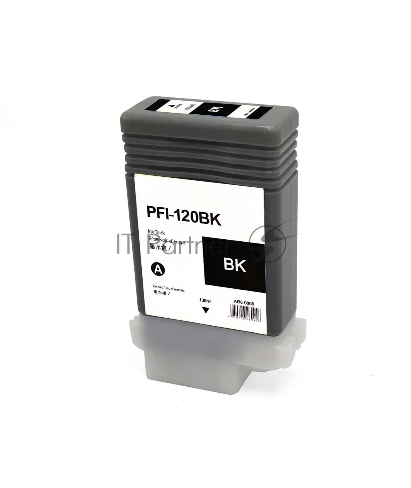 -/ Струйный картридж NV Print PFI-120BK (NV-2885C001) Black для Canon imagePROGRAF TM-200/205/300/305 (130 мл) совместимый