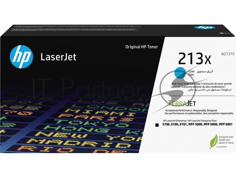 Тонер-картридж/ HP 213X Cyan High Yield Original LaserJet Toner Cartridge