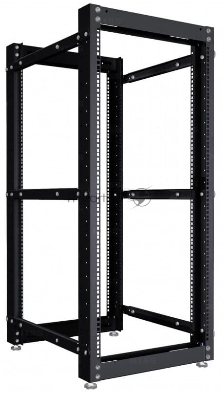 Стойка двухрамная NTSS NTSS-2POR24U/600-1000-BL 24U 550 мм x 1000 мм 600 кг черный
