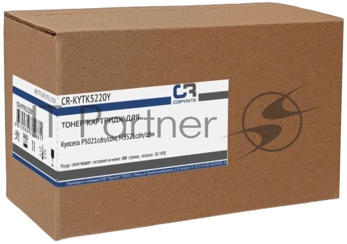 Картридж лазерный CopyRite CR-KYTK5220Y TK-5220Y желтый (1200стр.) для Kyocera P5021cdn/cdw/M5521cdn/cdw