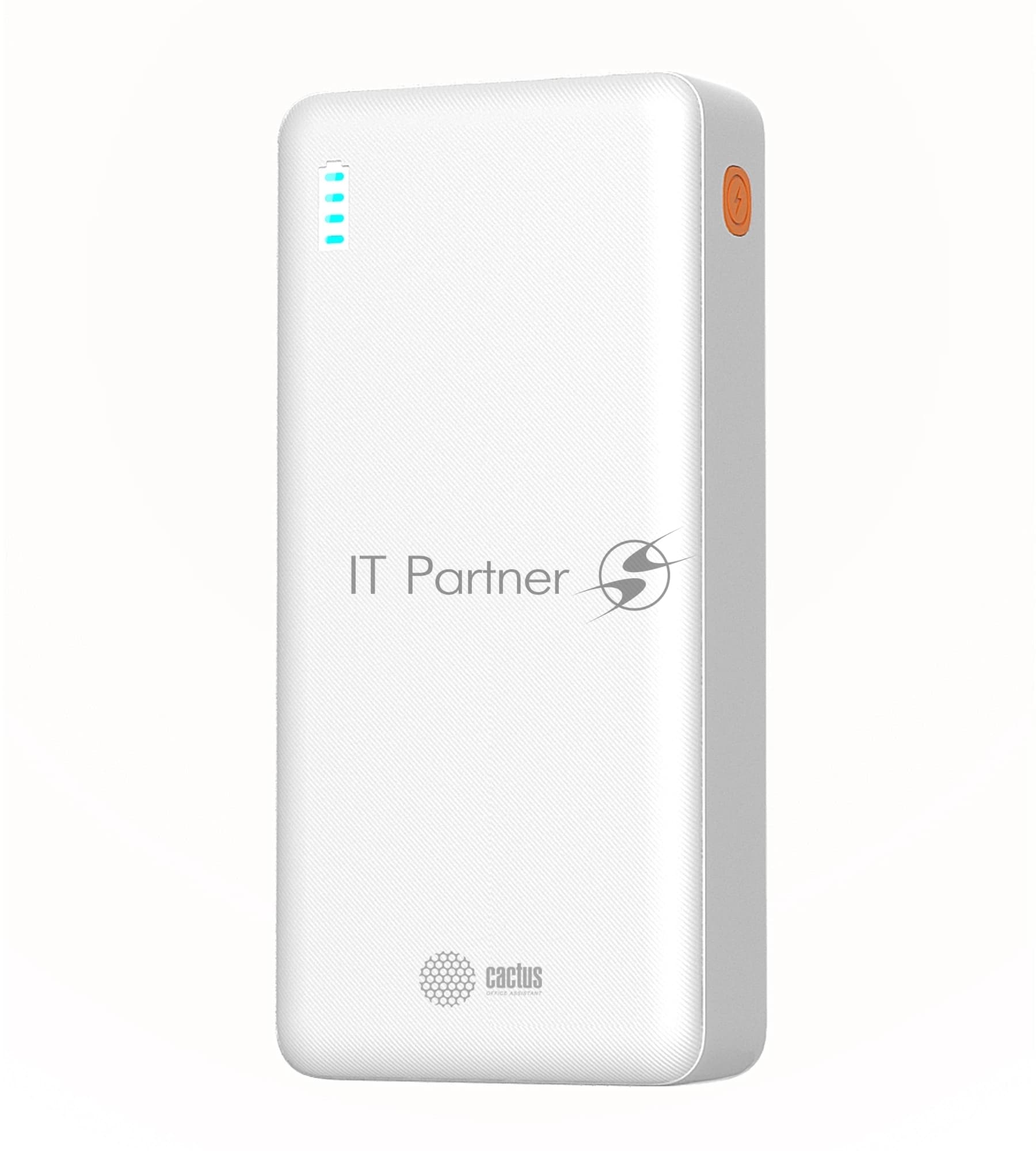 Мобильный аккумулятор Cactus CS-PBFSEA-20000 20000mAh 22.5W 4.5A USB-A/2xUSB-C белый