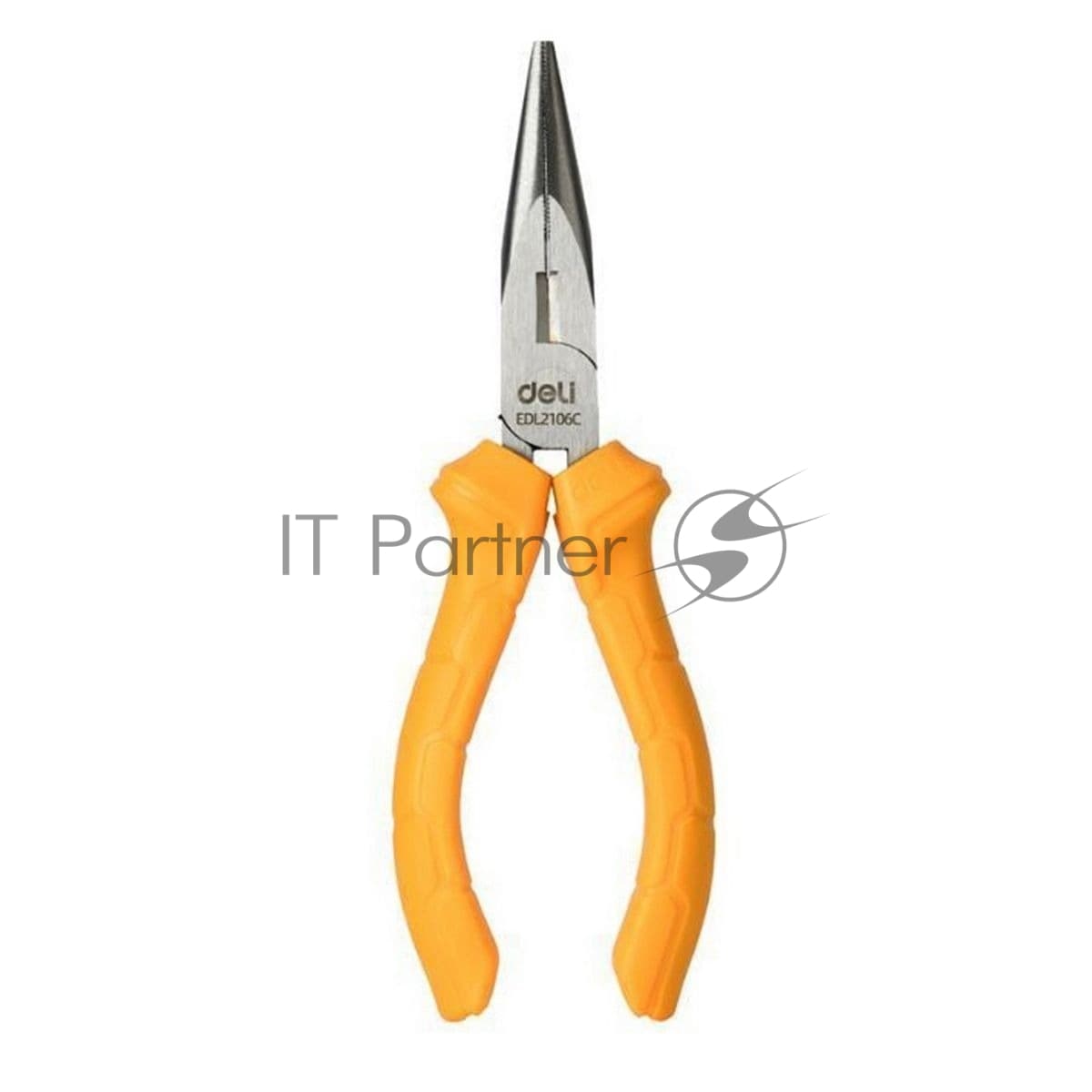 Удлиненные плоскогубцы Deli DL2106C 160мм, пластиковая рукоять
