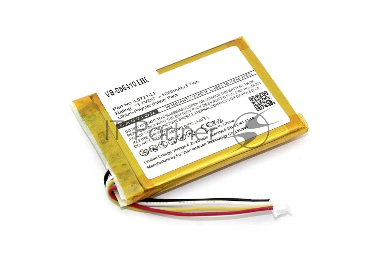 Аккумуляторная батарея для JBL Clip 3.7V 1000mAh 2.22Wh
